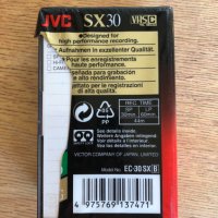 JVC SX 30 SX30 VHS-C Компактна Видеокасета  нова, снимка 3 - Чанти, стативи, аксесоари - 38804639