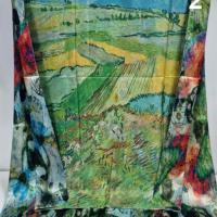 Дамски шал АРТ дизайни 180x90 см Налични 4 различни разцветки, снимка 2 - Шалове - 44718351