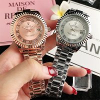 Луксозен дамски ръчен часовник Rolex, стилен Ролекс , водоустойчив, снимка 2 - Дамски - 37074456