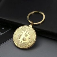 Биткойн ключодържател Биткоин монета сувенирна колекционерска декоративна Bitcoin, снимка 2 - Колекции - 35179529
