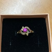 Руски златен пръстен с рубин, снимка 2 - Пръстени - 42792941