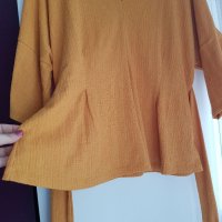 Дамска блуза цвят горчица размер 44/46, снимка 8 - Туники - 36692872