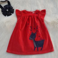 Коледна рокля за бебе 3 месеца, снимка 6 - Бебешки рокли - 38704510