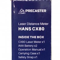 лазерна ролетка до 80 м, Precaster, нова, внос от Германия, снимка 5 - Друга електроника - 31085996
