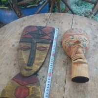 Дървени африкански маски, снимка 3 - Колекции - 33760091
