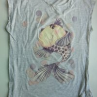 Сива тениска рибка, снимка 2 - Детски тениски и потници - 37025317
