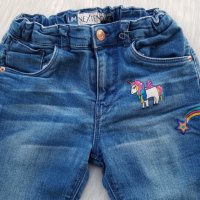 Детски ватирани дънки Еднорог 5-6 години, снимка 2 - Детски панталони и дънки - 39652554