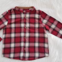 Детска карирана риза Zara 18-24 месеца , снимка 3 - Бебешки блузки - 42925759