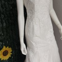 сватбена булчинска рокля тип русалка дантела, снимка 9 - Сватбени рокли - 33771063