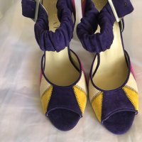 Дамски сандали естествен велур, снимка 1 - Сандали - 30153106