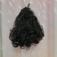 Опашка екстейшан / перука /тъмно кафяво до черна на масури , снимка 2 - Аксесоари за коса - 31790146
