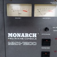 аналогов миксер MONARCH MMX 1200, Винтидж конзола, мишпулт + АЛУМИНИЕВ КУФАР, снимка 10 - Ресийвъри, усилватели, смесителни пултове - 35399154
