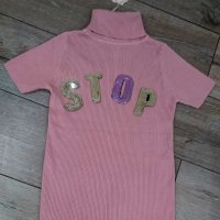 Нежна блуза плетиво , снимка 2 - Тениски - 31978585