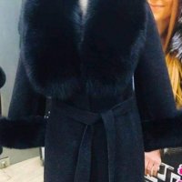 Дамско палто с естествена Лисица , снимка 3 - Палта, манта - 29647928