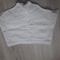 Бели къси гащи H&M, снимка 3 - Къси панталони и бермуди - 29253633