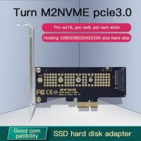 Преходник M2 SSD NVME към PCI-E 3.0 x1 + Гаранция, снимка 5 - Кабели и адаптери - 26598260