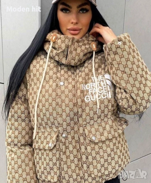 GUCCI & The North Face дамско зимно яке висок клас реплика, снимка 1