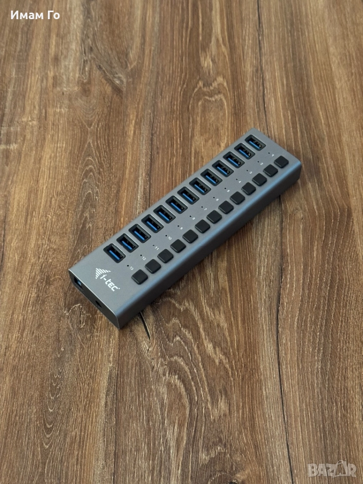 i-tec 13-Port USB 3.0 Charging Hub – Професионален Активен Хъб (Metal), снимка 1