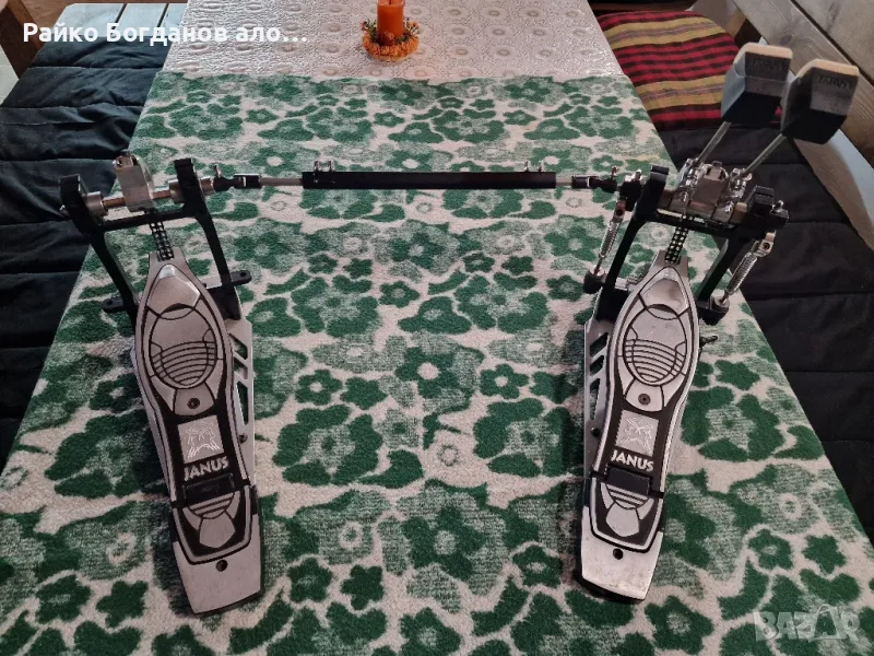 двоен педал за барабани , снимка 1