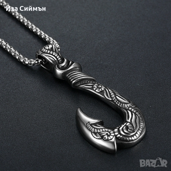 Викингско колие рибарска кука, снимка 1