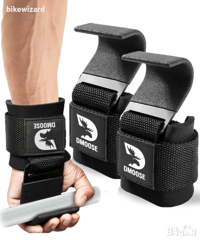 DMoose Комплект  Фитнес колани със куки за щанги НОВИ, снимка 1