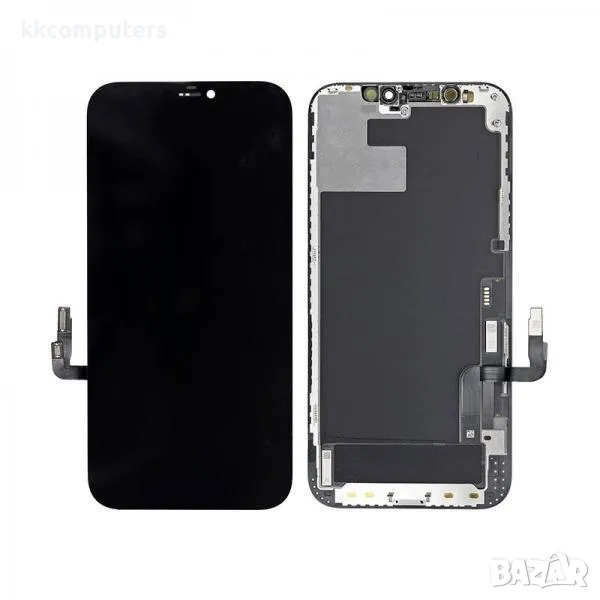 KBS OLED Съвместим LCD Дисплей за iPhone 12 / 12 Pro 6.1 + Тъч скрийн / Черен / Баркод : 483738, снимка 1