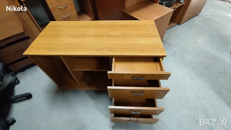 Офис шкаф  с 4 чекмеджета - помощно бюро- маса 110/50/68см, снимка 1