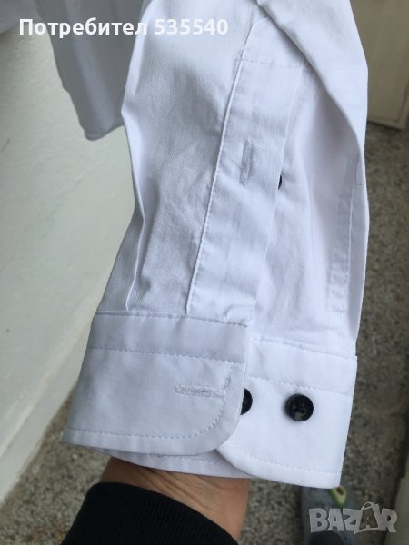 Мъжка официална бяла риза, снимка 1