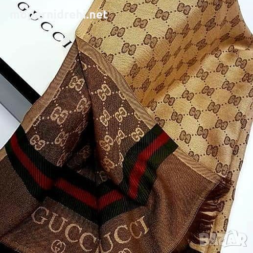 Дамски шал кашмир и вълна Gucci, снимка 1