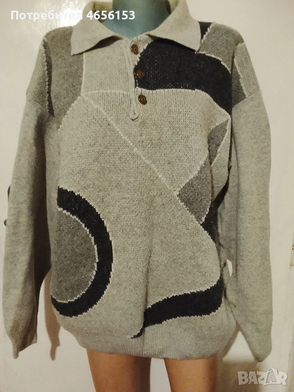 МЪЖКИ ПУЛОВЕР от вълна - размер L / XL , снимка 1