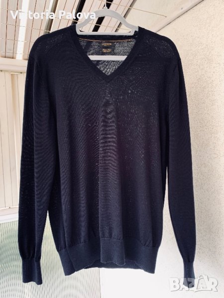 Пуловер от тънък меринос GUTTERIDGE Италия, снимка 1