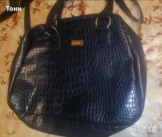 CARLA FAUSTINI Оригинал Нова Кожена Дамска Чанта , снимка 1