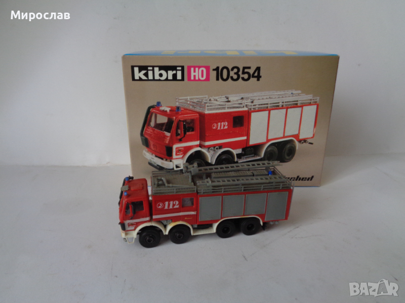 KIBRI H01/87 MERCEDES BENZ ПОЖАРНА КАМИОН МОДЕЛ ИГРАЧКА, снимка 1