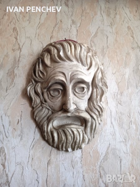 трагична гипсова скулптора гръцки стил  уникална !!!, снимка 1