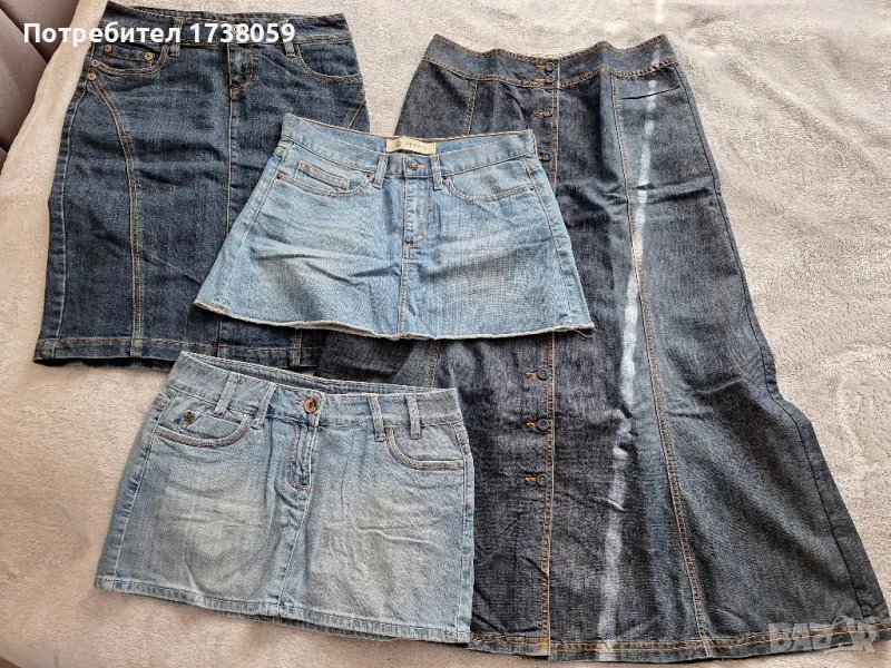 Дънкови поли 10лв за брой.orsay 38размер, Gap 38 размер, дълги 34 и 38 размер, снимка 1