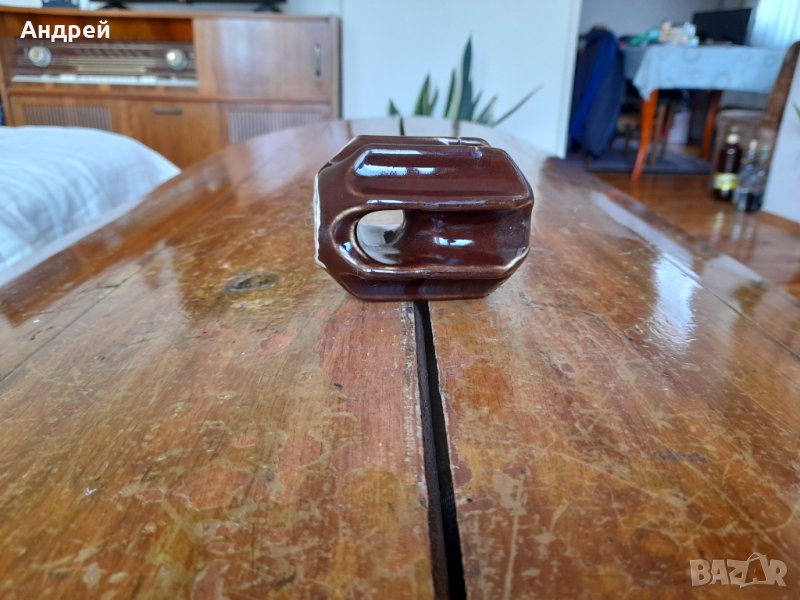 Стар порцеланов антенен изолатор, снимка 1