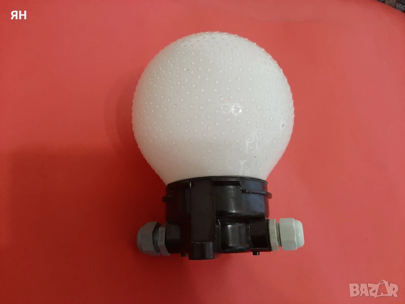 Стар Ретро Плафон тип Топка за открит монтаж +LED Крушка, снимка 1