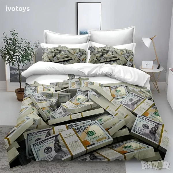 Двулицево спално бельо, 6 части (реално изображение) - Модел WS18088, снимка 1