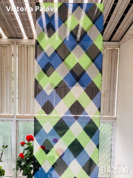 Свеж летен красив копринен шал 150/40см, снимка 1