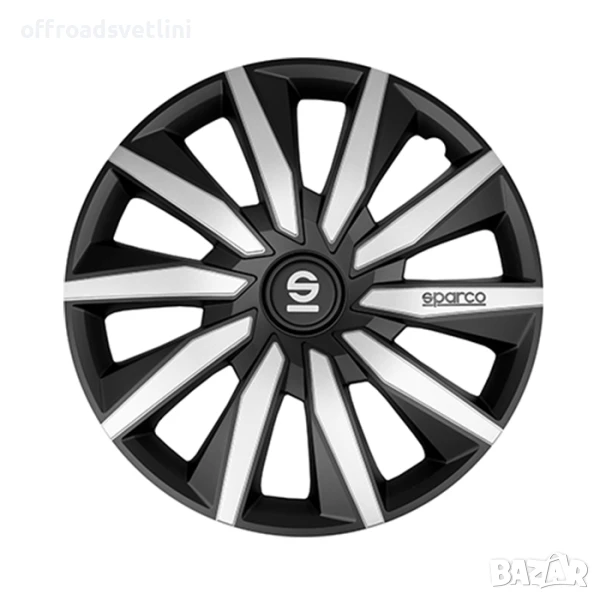 Тасове за джанти 15'' Sparco MILANO / SPC1583BKSV, снимка 1