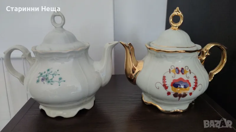 Стар български порцелан стари чайници стар чайник , снимка 1