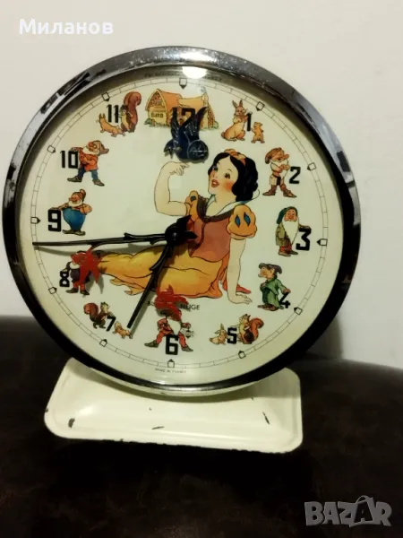 Стар механичен будилник, настолен часовник, снимка 1