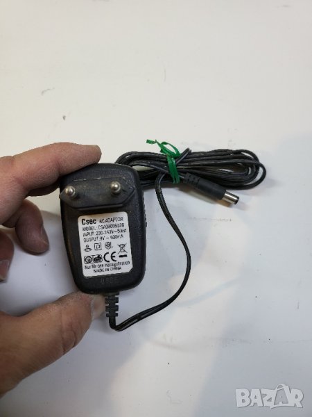 Захранване, адаптор  9 волта 0,6 ампера, снимка 1