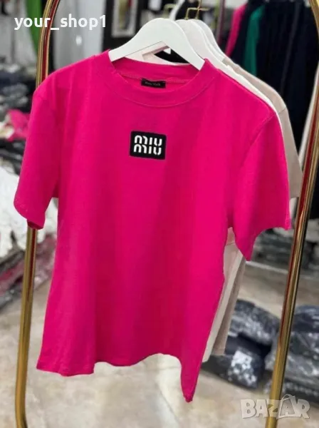Miu Miu дамска тениска бродирано лого , снимка 1