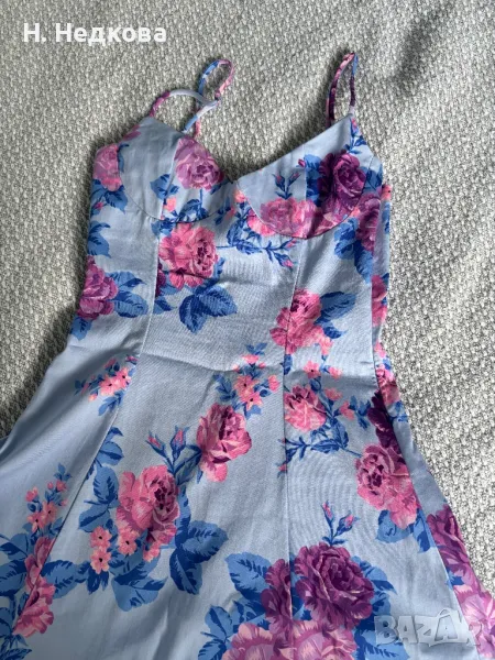 Zara рокля на цветя, снимка 1