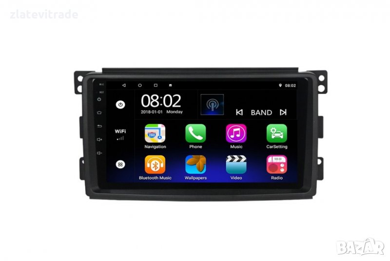 MERCEDES BENZ SMART For Тwo W451 2005-2010 - 9'' Андроид Навигация/9153, снимка 1