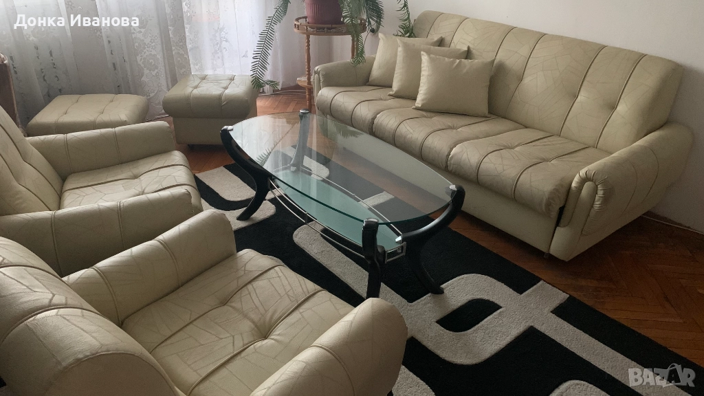 Холна гарнитура с два фотьойла и две табуретки, снимка 1