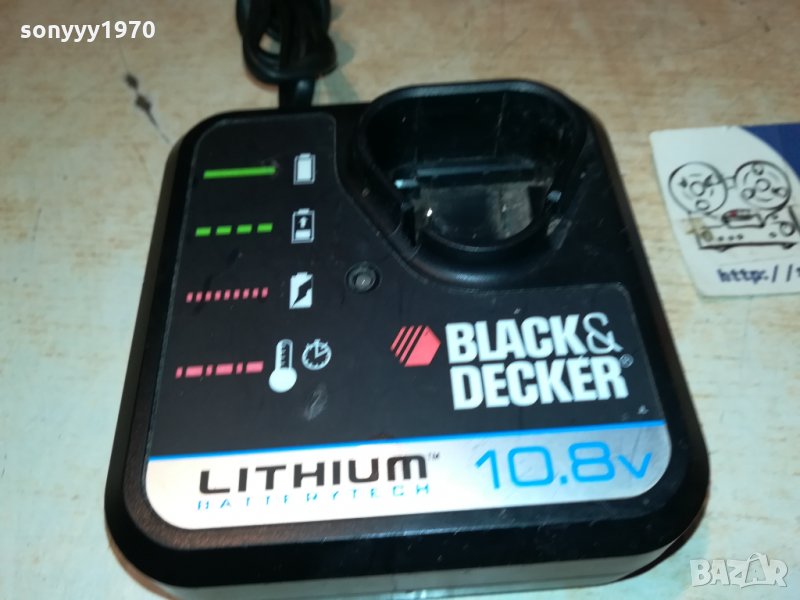 LITHIUM CHARGER 10.8V BLACK & DECKER 2612211658, снимка 1
