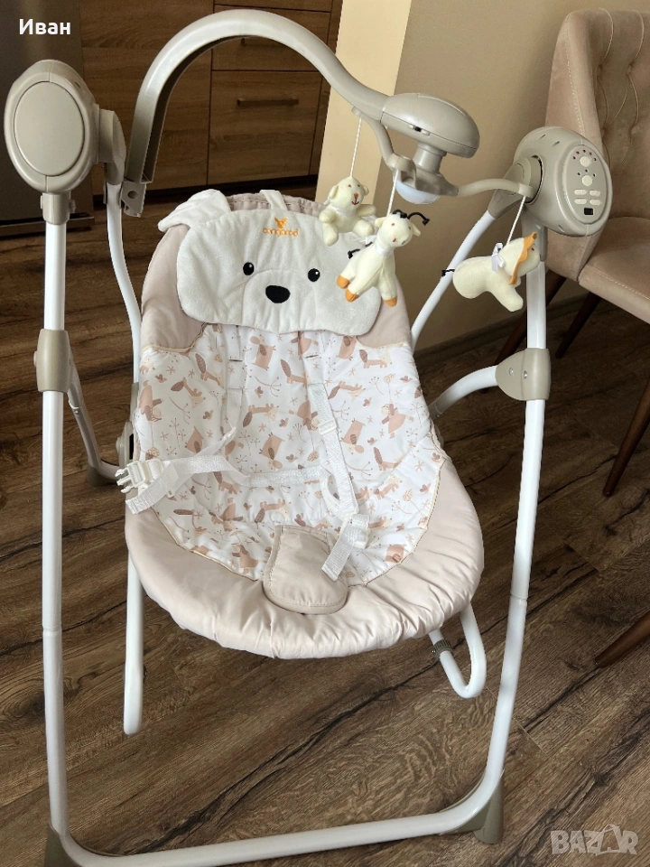 Продавам бебешка люлка шезлонг Cangaroo, снимка 1
