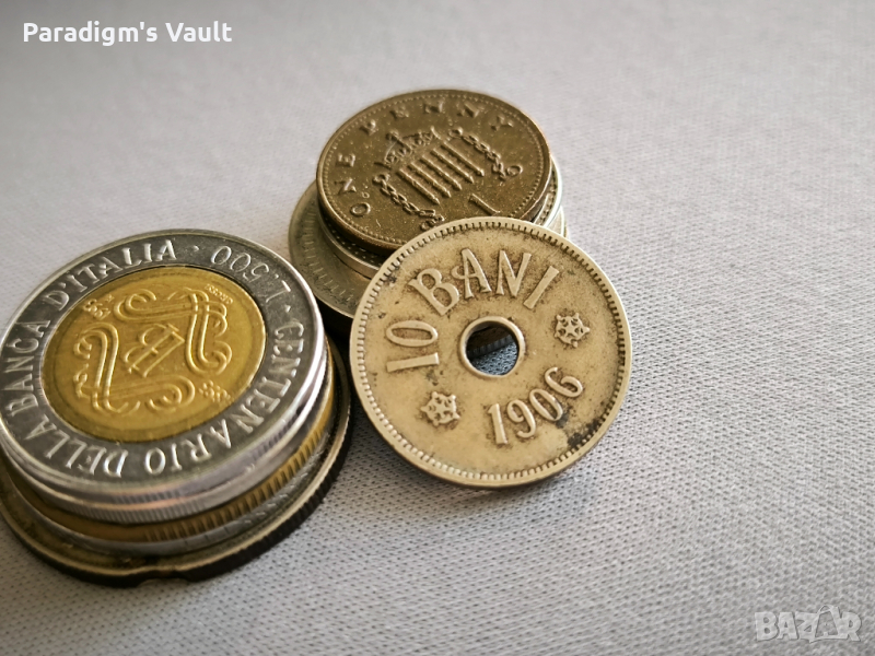 Mонета - Румъния - 10 бани | 1906г., снимка 1